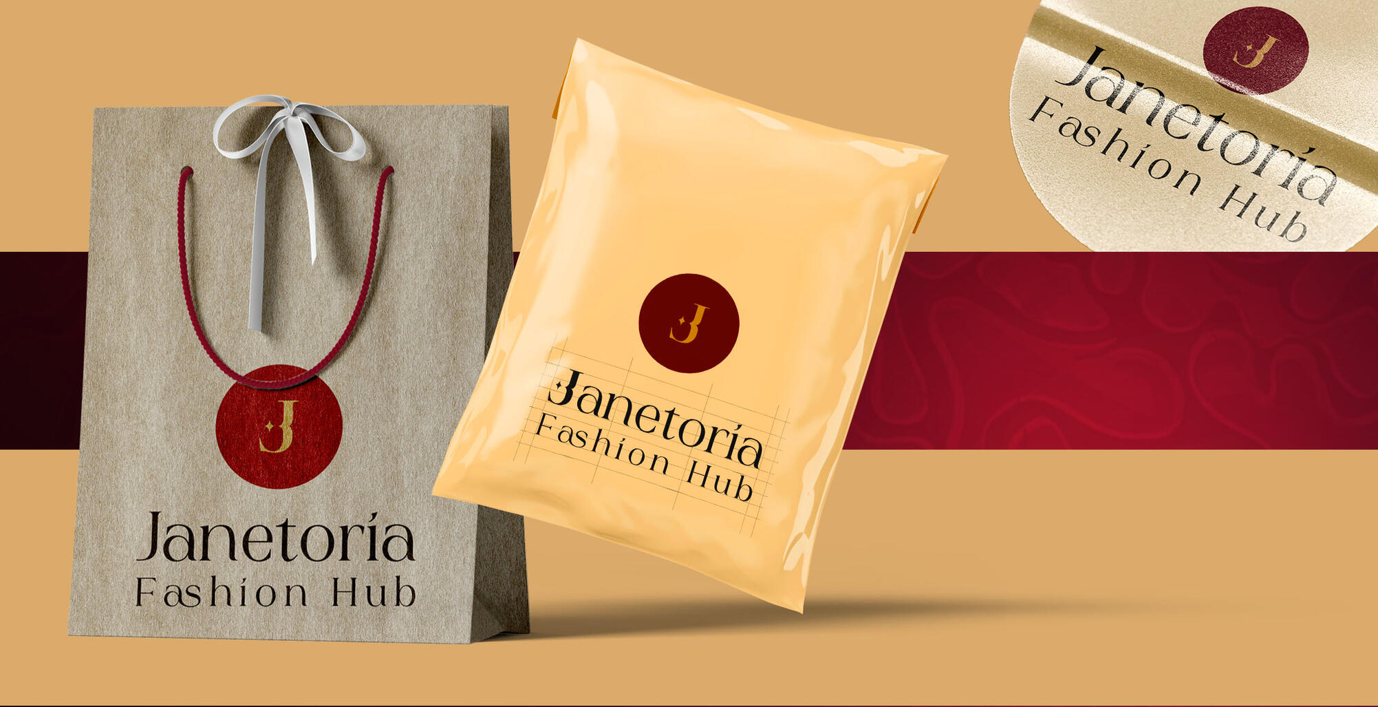 JANETORIA FASHION HUB ELEGANT DELIVERY PACKAGE DESIGN